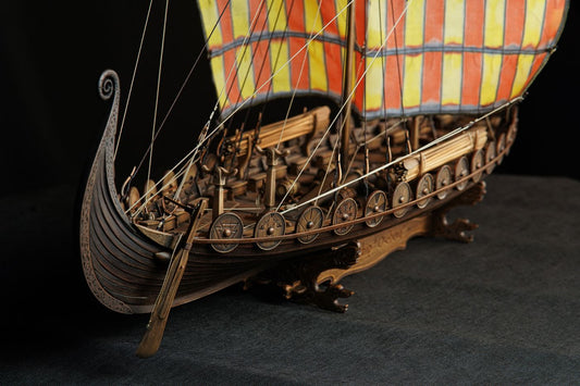 The Viking ship "Oseberg" V.3 Model Kit. Scale 1/25