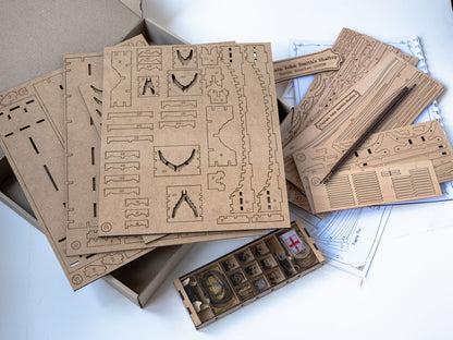 Wooden Model Kit: Captain John Smith's Shallop. Scale 1/32