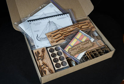 The Viking ship "Oseberg" V.3 Model Kit. Scale 1/25