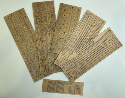 Wooden Model Kit: Captain John Smith's Shallop. Scale 1/32