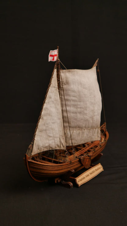 Wooden Model Kit: Captain John Smith's Shallop. Scale 1/32