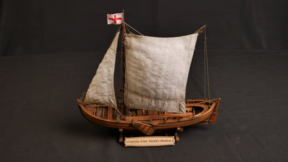 Wooden Model Kit: Captain John Smith's Shallop. Scale 1/32