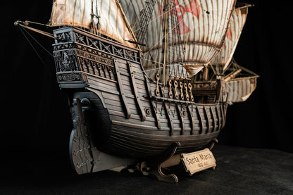 Santa Maria. Wooden Ship Model Kit Scale: 1:48