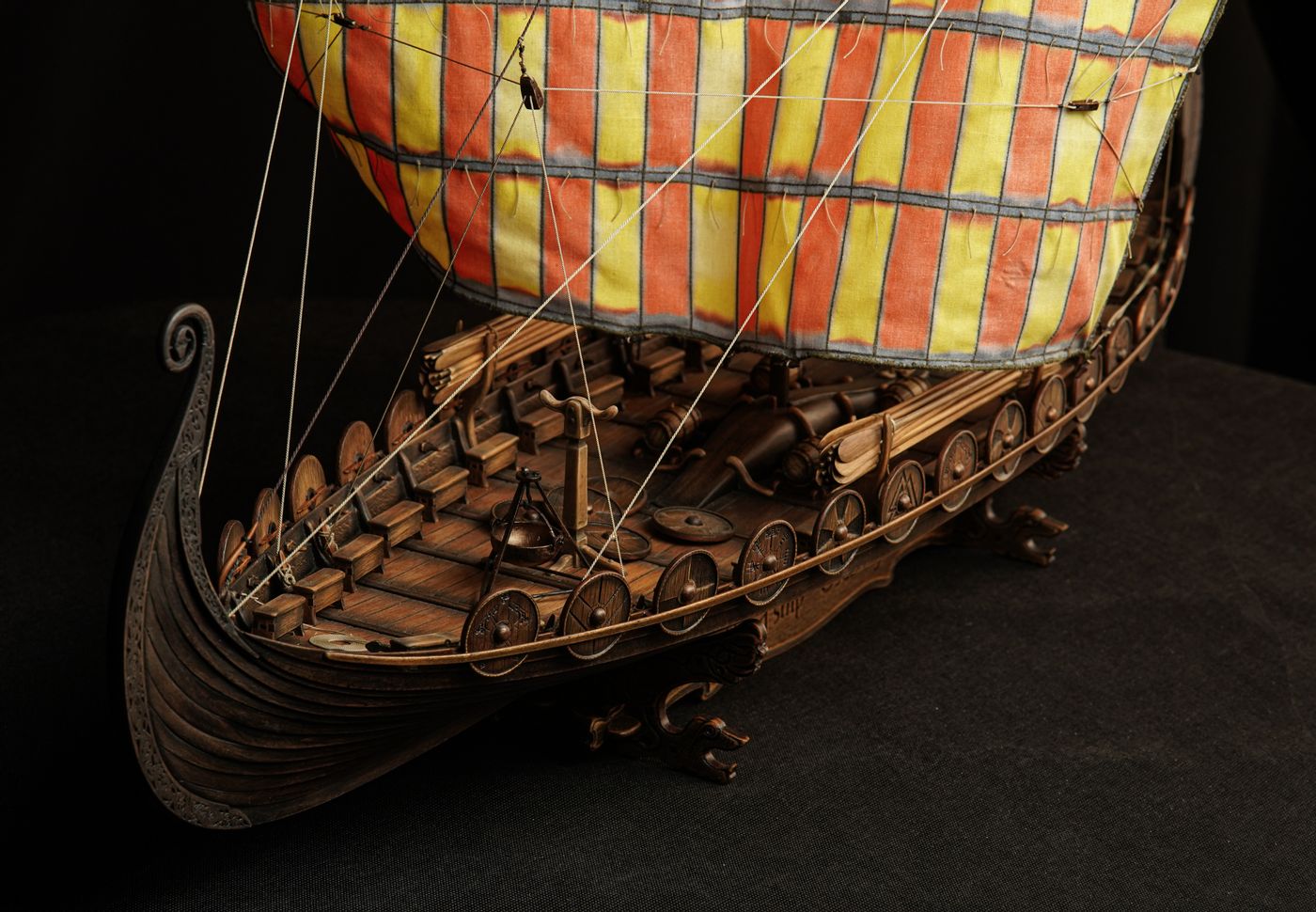 The Viking ship "Oseberg" V.3 Model Kit. Scale 1/25