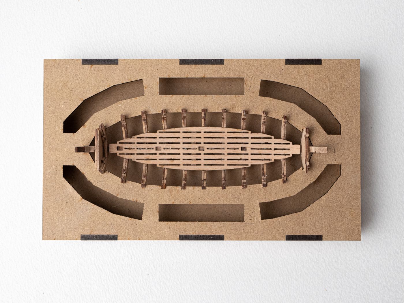 16th Century Wooden Boat Model Kit (scale 1/48). Length 136 mm