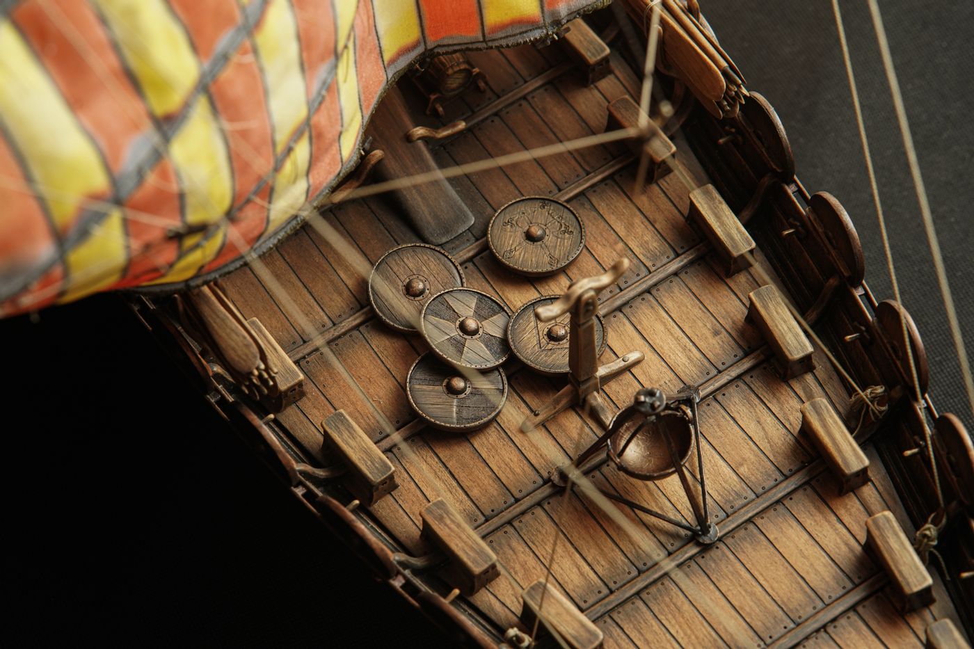 The Viking ship "Oseberg" V.3 Model Kit. Scale 1/25