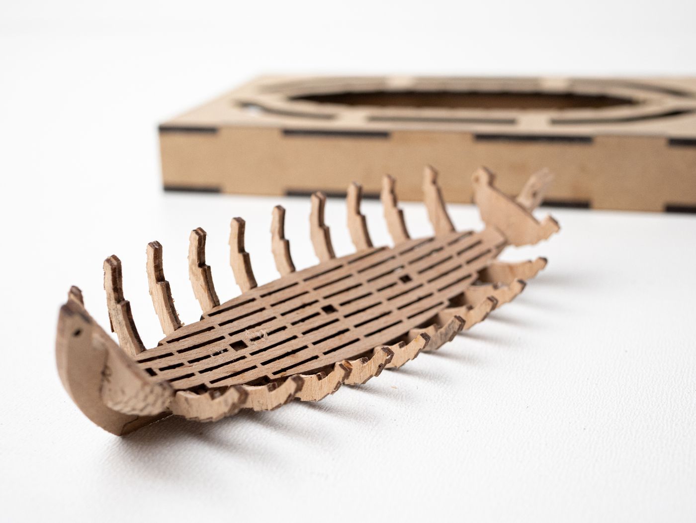 16th Century Wooden Boat Model Kit (scale 1/48). Length 136 mm