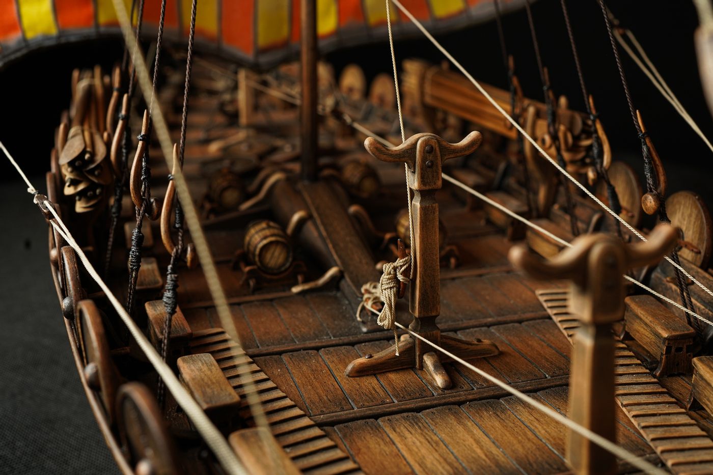 The Viking ship "Oseberg" V.3 Model Kit. Scale 1/25