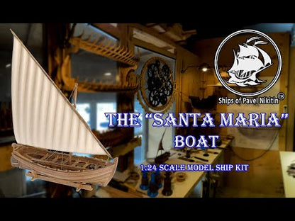 Wooden Model Kit: Boat "Santa Maria" Scale 1/25