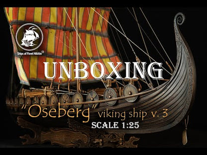 The Viking ship "Oseberg" V.3 Model Kit. Scale 1/25